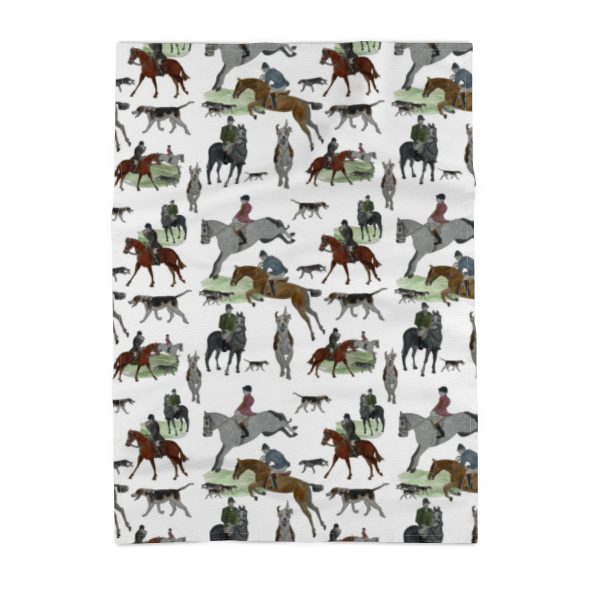 Horse and Hound Tea Towel