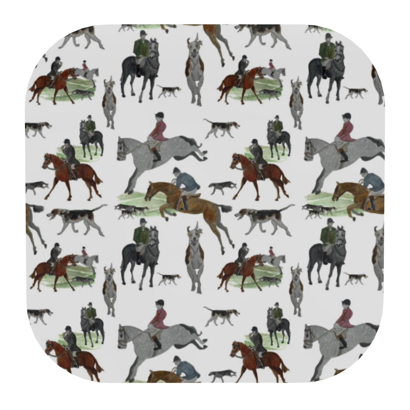 Pack of 4 Horse and Hound Coaster